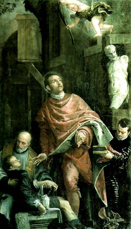 Paolo  Veronese st. pantaleon heals a sick boy oil painting picture